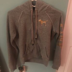 Zip up hoodie from pink